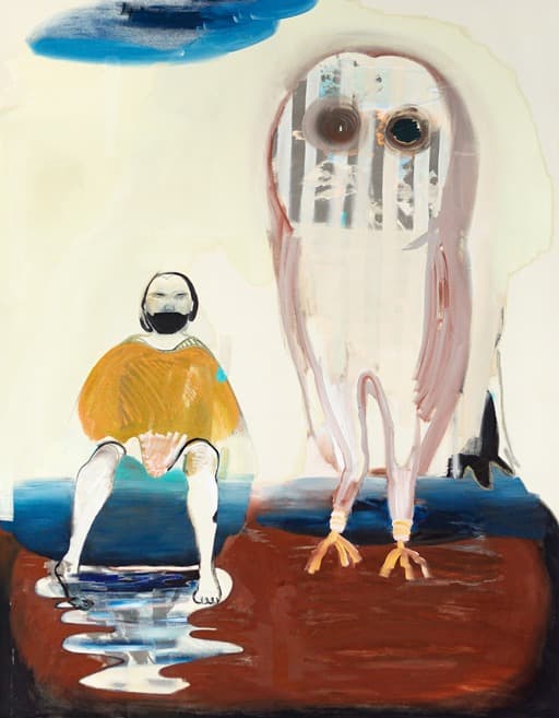 Bodyguard · oil, oil pastel on canvas · 250 x 195 cm · 2019 (출처= 우손갤러리) · Bodyguard · oil, oil pastel on canvas