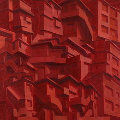 연립 주택 · 캔버스에 유채 · 100 x 100 cm · 2009 · Semidetached Houses · oil on canvas