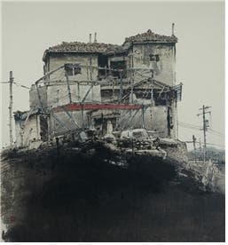 이선우 상 · 한지에 수묵담채 · 130x120cm · 1989