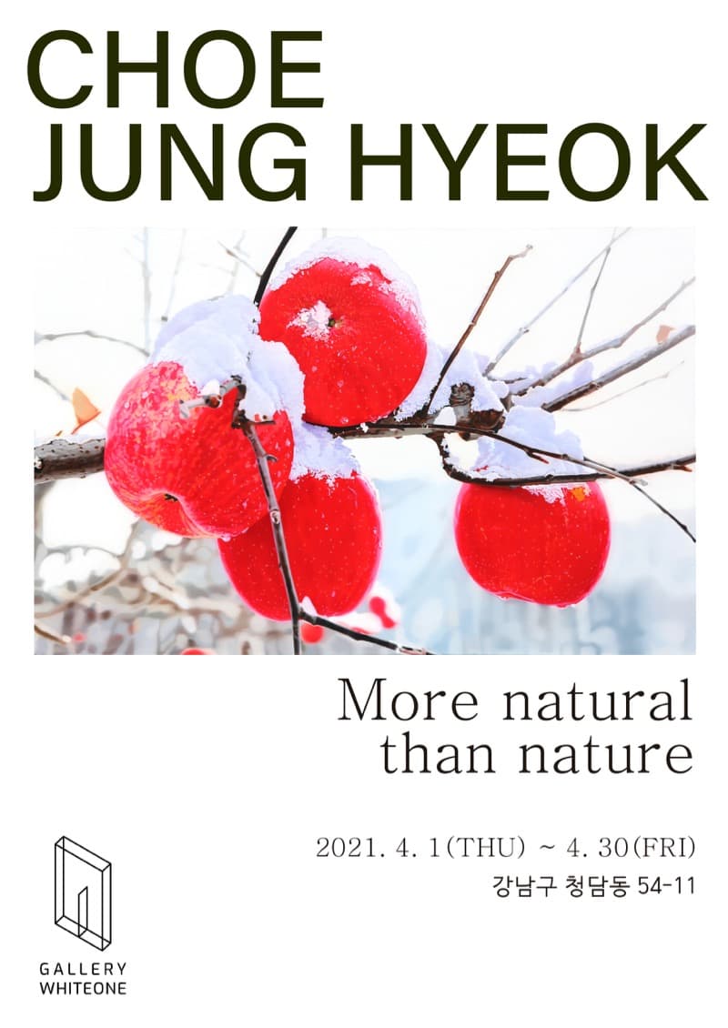 최정혁 개인전 <More natural than nature> 포스터