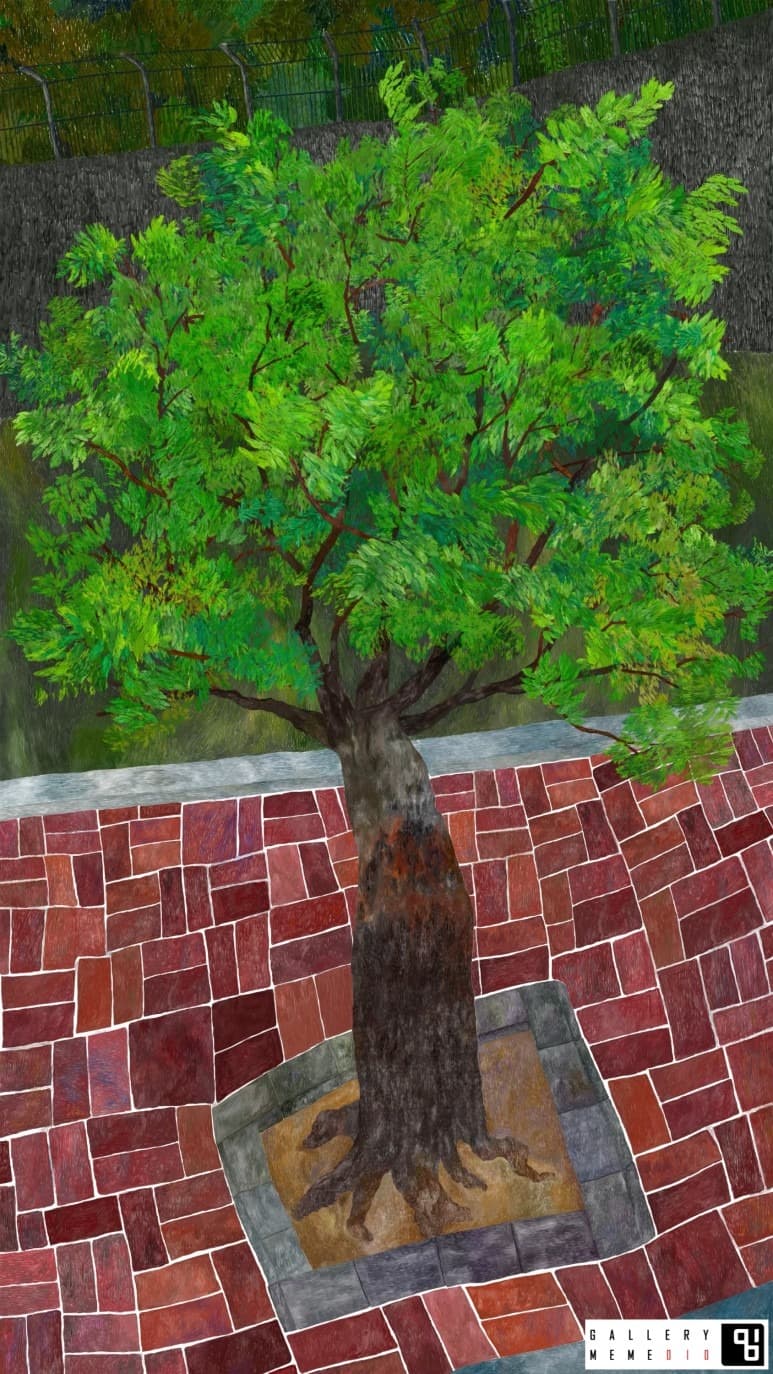 Tree · 애니메이션(Single channel video) · 2160p, 2분 59초 · 2020 (출처= 갤러리밈) · Tree · Single channel video