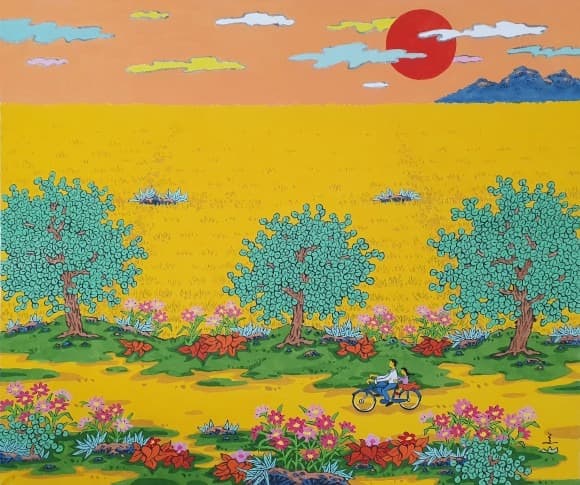 수묵채색 · 73.0 x 61.0 cm · 2021 (출처=갤러리훈 블로그)