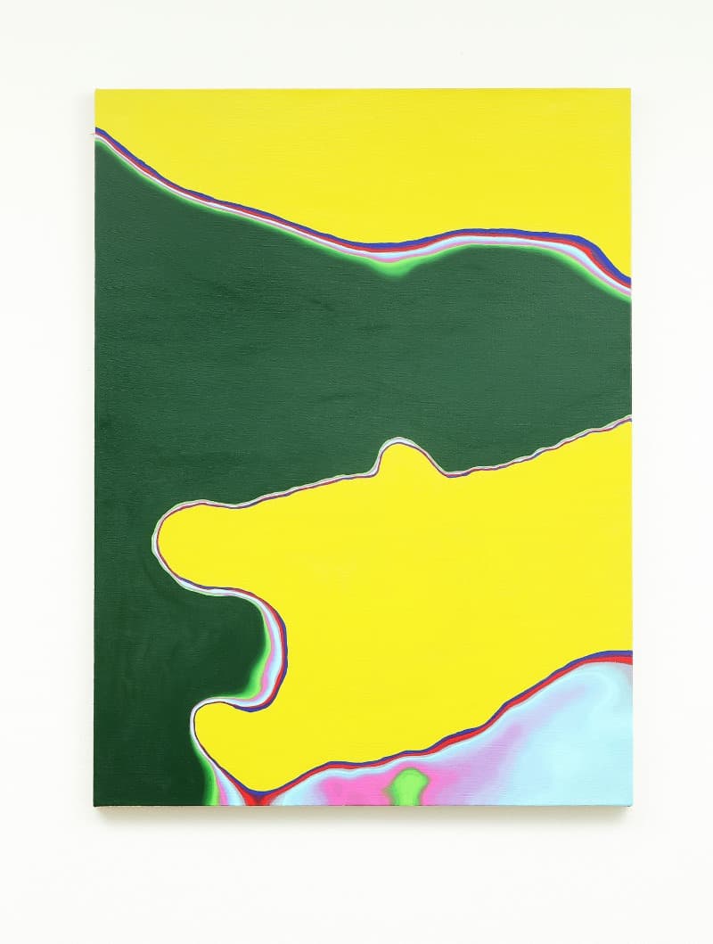 Yellow gesture · Oil on linen · 2021 (출처= VSF) · Yellow gesture · Oil on linen