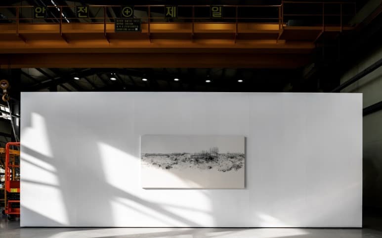 Nueva etapa · 화선지 위에 수묵 · 110x220cm · 2021 (이미지 출처 = 아트소향)