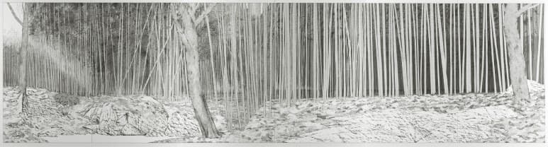 소쇄원_2 · 화선지 위에 수묵 · 206x724cm · 2019 (이미지 출처 = 아트소향)