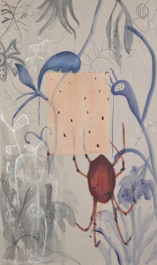 Uneasy symbiosis #20-8 · Acrylic on canvas · 162x97cm · 2020 (이미지 제공 =  갤러리 너트) · Uneasy symbiosis #20-8 · Acrylic on canvas