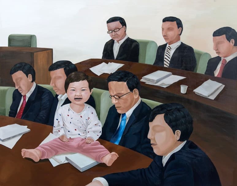 정치 · Oil on canvas · 162.0 x 130.3cm · 2019 (출처= 서학동사진관)