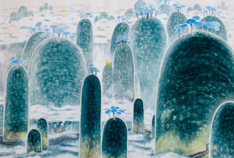 백제산경(百濟山景) 92-1 · 162 x 111 cm · 1992
