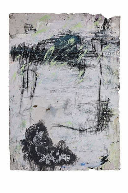 빈 밤 (Bin Bam) - 최영진 · 장지에 철부식 페인트, 혼합재료 · 160 x 210 cm · 2020 (출처= 공간사일삼)