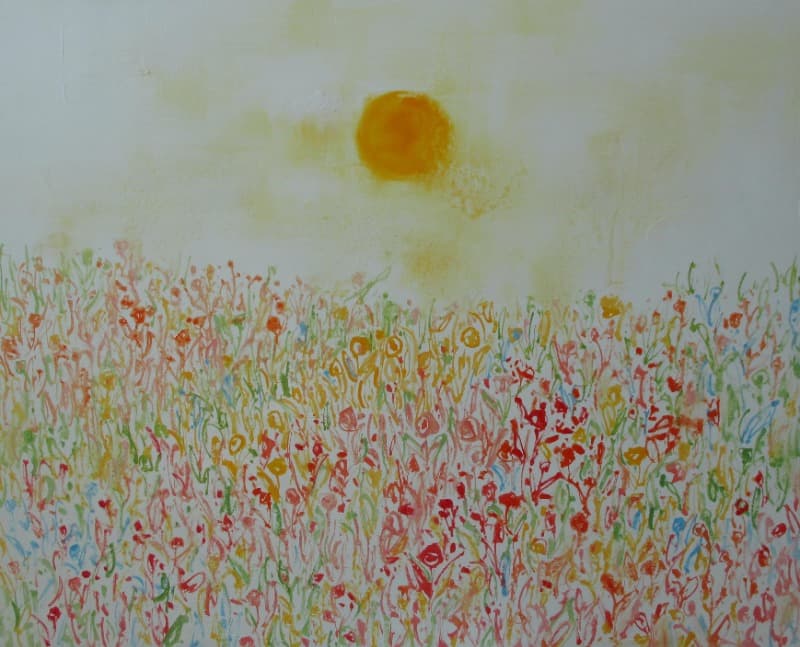 노란 빛이 흐르고 희망을 노래하는 · oil on canvas · 53.0x65.1cm · 2021 (이미지 제공 = 갤러리 너트) · oil on canvas