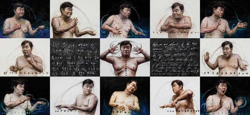 내 속에 너무 많은 나 · oil on canvas · 116.8x91(each) 15점 · 2006~2021 (이미지 제공 = 이상원 미술관) · Oil on canvas.