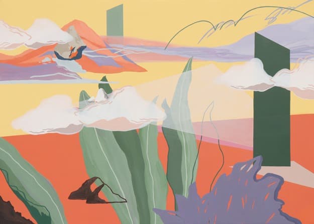 두둥실정오 · Acrylic on canvas · 65.1 x 90.9cm · 2021 (출처= 모리스갤러리)