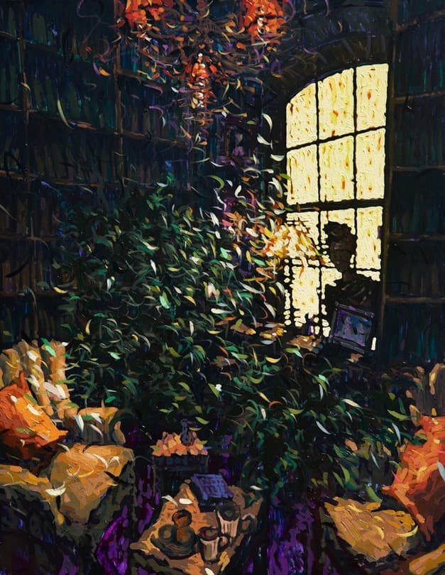 김진_Fictional Life 21Jo13 · oil on linen · 116.8 x 91.0cm · 2021 (출처= 갤러리조은) · Fictional Life 21Jo13 · oil on linen