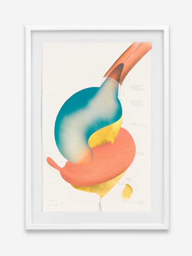 Serendipity (14) · ink, gold leaf, oil crayon, acrylic, pastel, pencil on paper · 102 x 66 cm · 2016 (출처= P21) · Serendipity (14) · ink, gold leaf, oil crayon, acrylic, pastel, pencil on paper