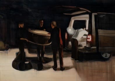 밴 · 리넨에 유채 · 130×185cm · 2017 (출처= 우민아트센터)