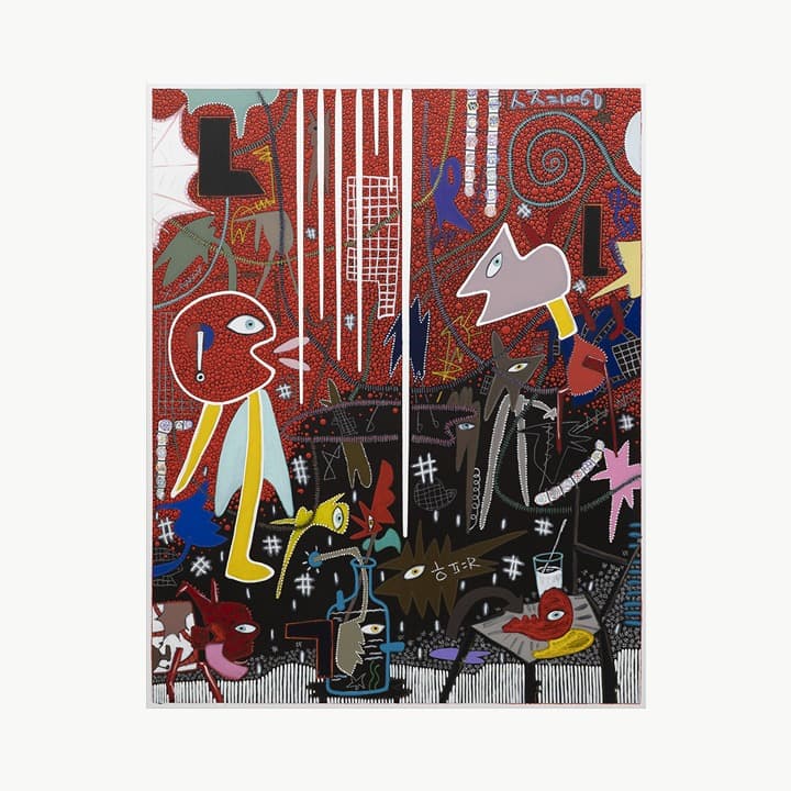 Brooklyn Red-031 · Oil on canvas · 162.2 x 130.3 cm · 2021 (출처= 가나아트센터) · Brooklyn Red-031 · Oil on canvas