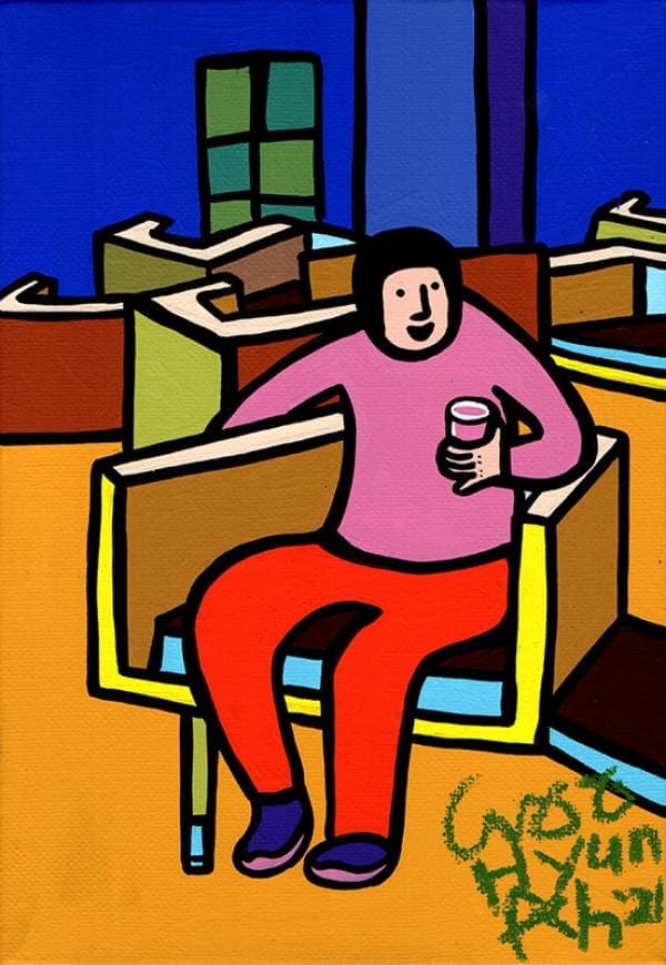 행복 · Acrylic on canvas · 2021 (출처= NC 강서점 이랜드갤러리 아트로)