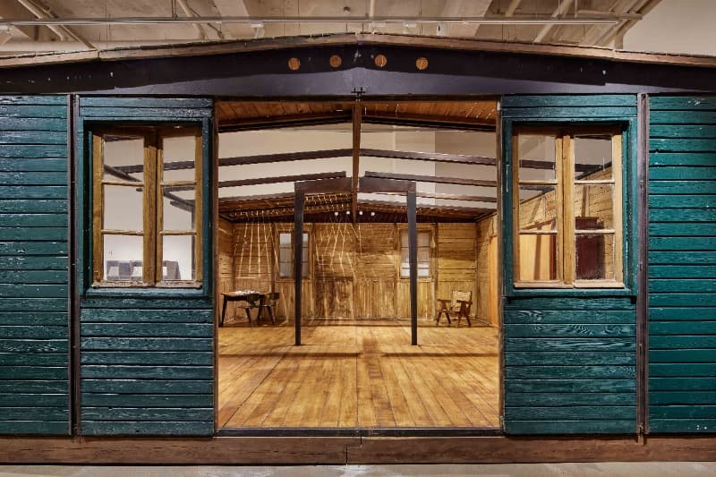 Installation view of 6x6 Demountable House (circa 1944-1945) · (출처 = Gallery L.993) · Installation view of 6x6 Demountable House (circa 1944-1945)