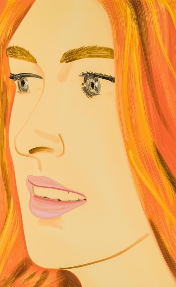 Alex Katz, Ariel 1 · silkscreen · 152.5x94cm · 2021 (출처= 갤러리SP) · Alex Katz, Ariel 1 · silkscreen