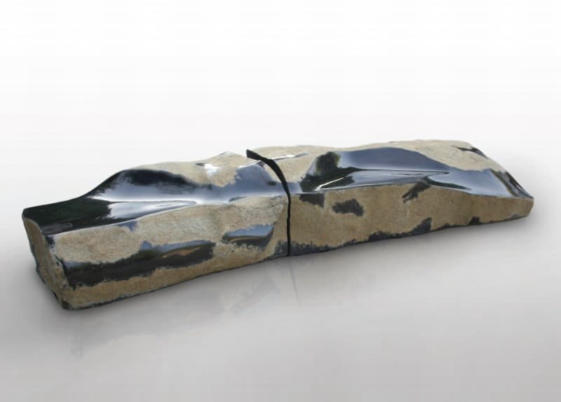 afterimage of beginning 021-552 · Basalt · 3420x800x600mm · 2021 (이미지 제공 = 조현화랑) · afterimage of beginning 021-552 · Basalt