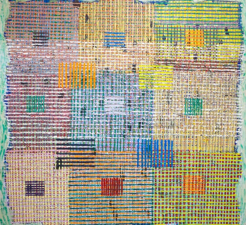 무지개 · oil on canvas, stretched on wood panel · 194 x 198.5 cm · 2021 · oil on canvas, stretched on wood panel