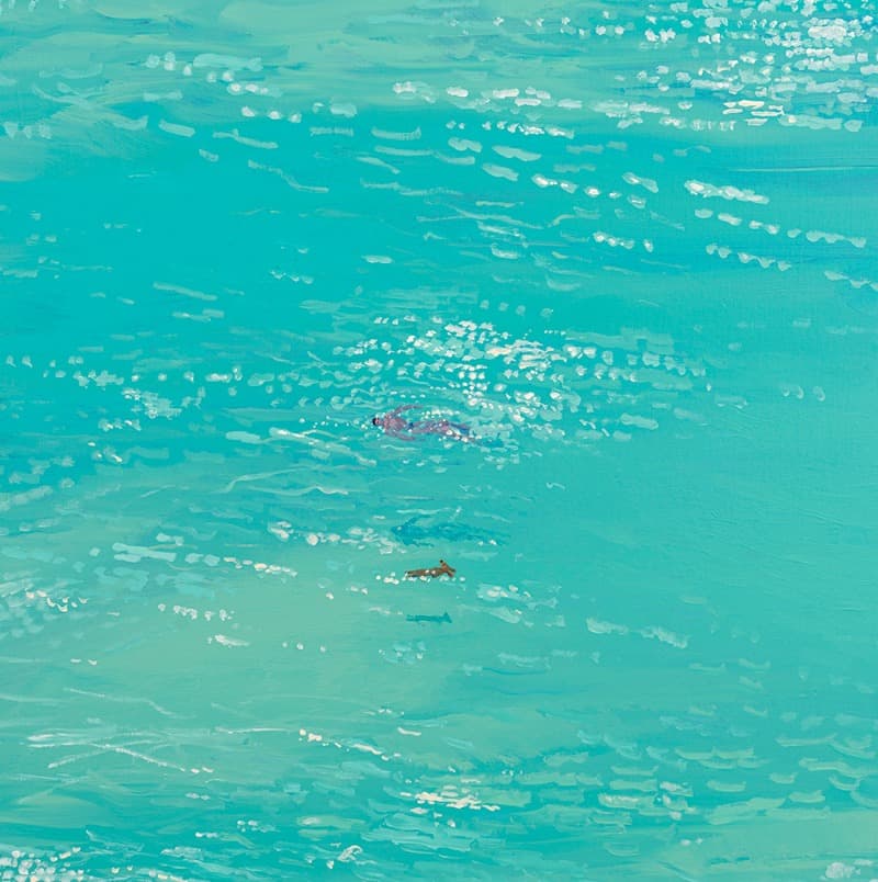둥둥실 · acrylic on canvas · 72.7 x 72.7 cm · 2021 · acrylic on canvas