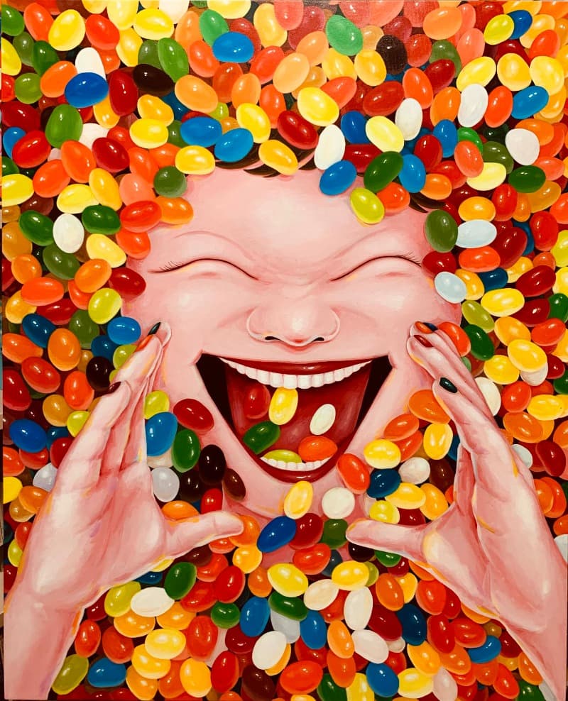 shouting · Acrylic on canvas · 80.3x65.1cm · 2020 (이미지 제공 = 갤러리 너트) · shouting · Acrylic on canvas
