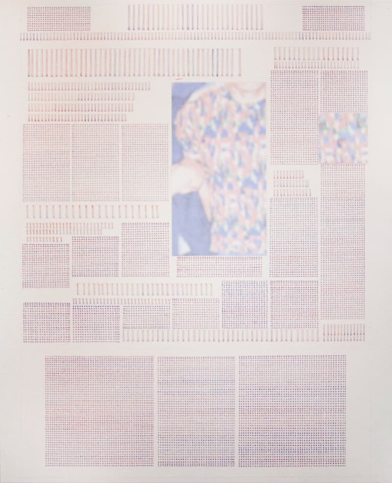 1999년 7월 17일 (신창원 순천시 잡혔다) · 한지에 먹, 잉크젯 프린트 · 162.3cm x 130cm · 2021 (이미지 제공 = 갤러리 너트)