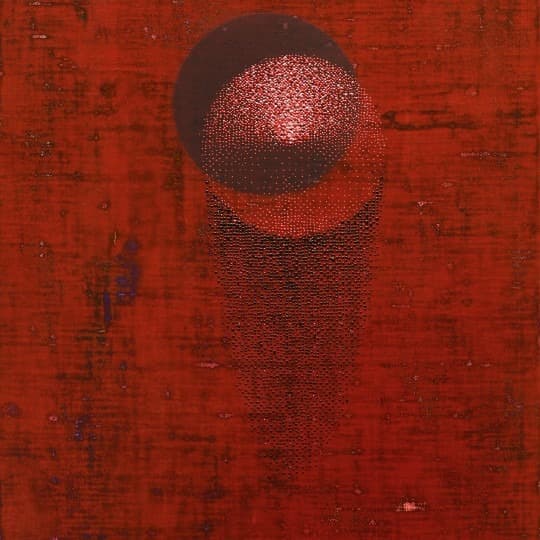 류재림, Dots-One · 린넨에 아크릴 · 55 x 32.7 cm · 2019 · Dots-One · acrylic on linen