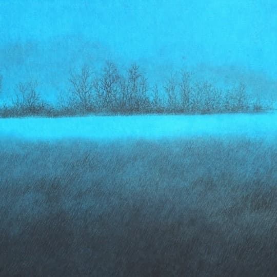 최선아, 길에 서다 · 순지에 먹과 채색 · 30 x 60 cm · 2021