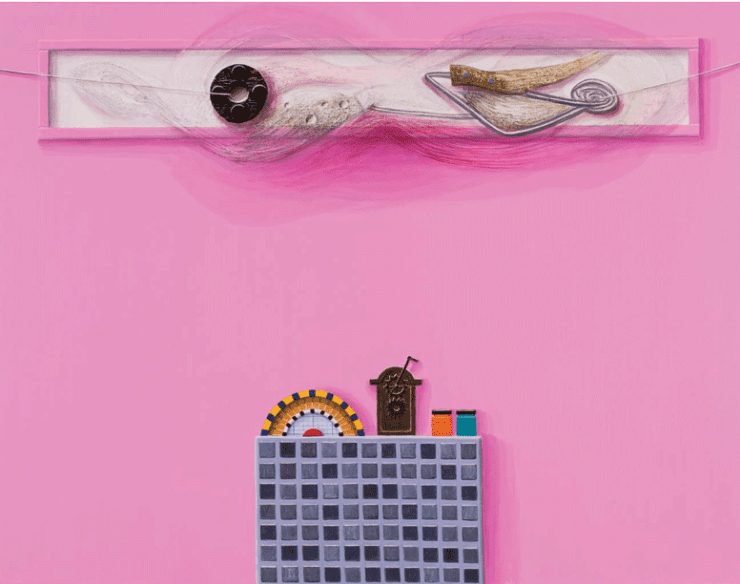 Vision_haptic202101 · Oil and Acrylic on Canvas · 80.3 x 116.8 cm · 2021 (출처=갤러리도스) · Vision_haptic202101 · Oil and Acrylic on Canvas