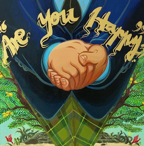 이희영, Are You Happy22 · 이희영, Are You Happy22 · 45.5x45.5cm · 2021 (이미지 제공 = 스페이스 엄) · 이희영, Are You Happy22