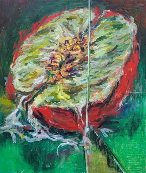 열매 · Oil on Wood Panel · 53.0 x 45.5cm · 2021 (출처= B216 Art Studio)
