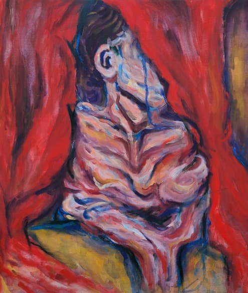 울게 하소서 · Oil on Wood Panel · 53.0 x 45.5cm · 2021 (출처= B216 Art Studio)