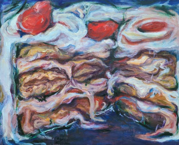 합창 · Oil on Wood Panel · 65.1 x 53.0cm · 2021 (출처= B216 Art Studio)