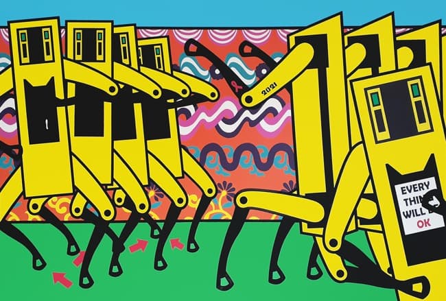 Shall We Dance · Acrylic on canvas · 194 x 130cm · 2021 (출처= 충무로갤러리) · Shall We Dance · Acrylic on canvas
