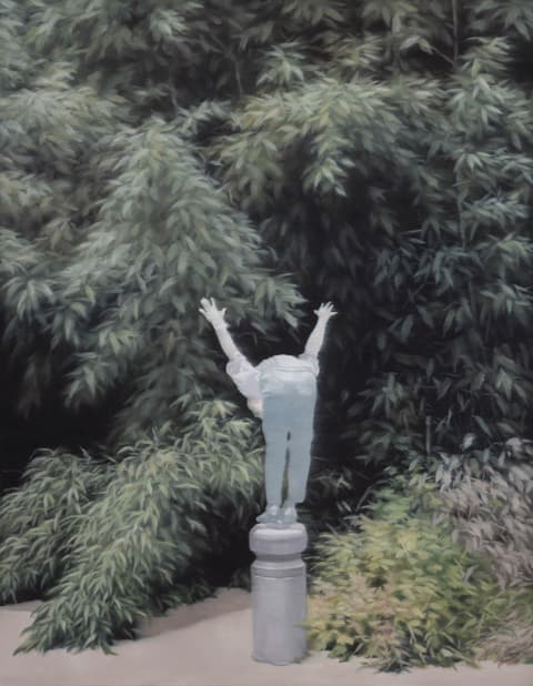 중심잡기 · Oil on canvas · 116.8 x 91.0cm · 2021 (출처= 교동미술관)