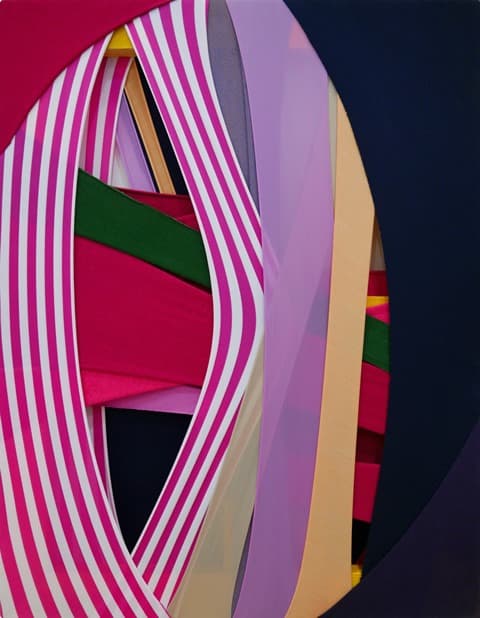 Fabric Drawing #94(P) · Fabric, Frame · 53 x 40.9m · 2020 (출처= 마루아트센터) · Fabric Drawing #94(P) · Fabric, Frame
