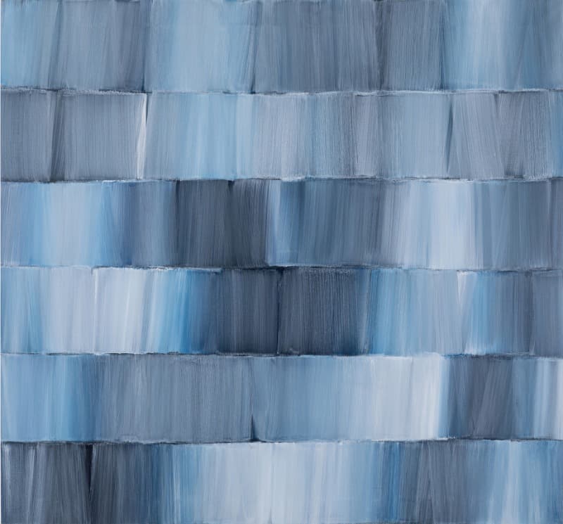 심문섭, The presentation · Acrylic on canvas · 186x173cm · 2017  (츨처 = JJ중정갤러리) · Shim Moon Seup, The presentation · Acrylic on canvas