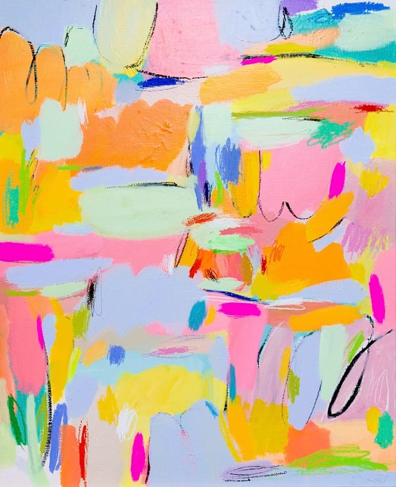 Floating · 캔버스에 혼합재료 · 53 x 65.1 cm · 2020 (출처=갤러리일호) · Floating · mixed media on canvas