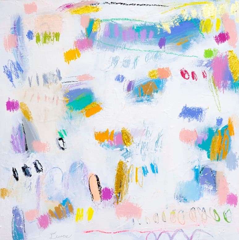 My Foolish Heart · 캔버스에 혼합재료 · 50 x 50 cm · 2021 (출처=갤러리일호) · My Foolish Heart · mixed media on canvas