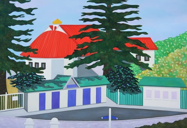 마을 · Oil on canvas · 116.8 x 80.3cm · 2021 (출처= 스펙트럼갤러리) · village · Oil on canvas