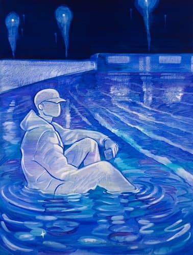 Night Train · Oil on canvas · 122 x 91.5 cm · 2021 (출처= 갤러리룩스) · Night Train · Oil on canvas