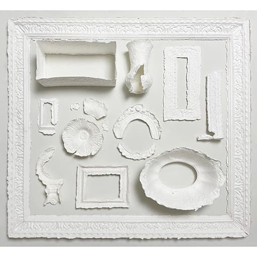 한 조각이 아닌 전부 Not a Piece But the Whole · 종이 주물 · 가변설치 · 2021 (출처= 갤러리조선) · Not a Piece But the Whole