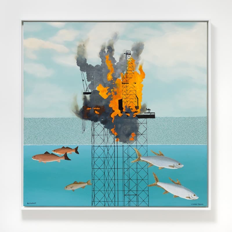 Blowout · Oil on canvas · 2020 (출처= Various Small Fires) · Blowout · Oil on canvas