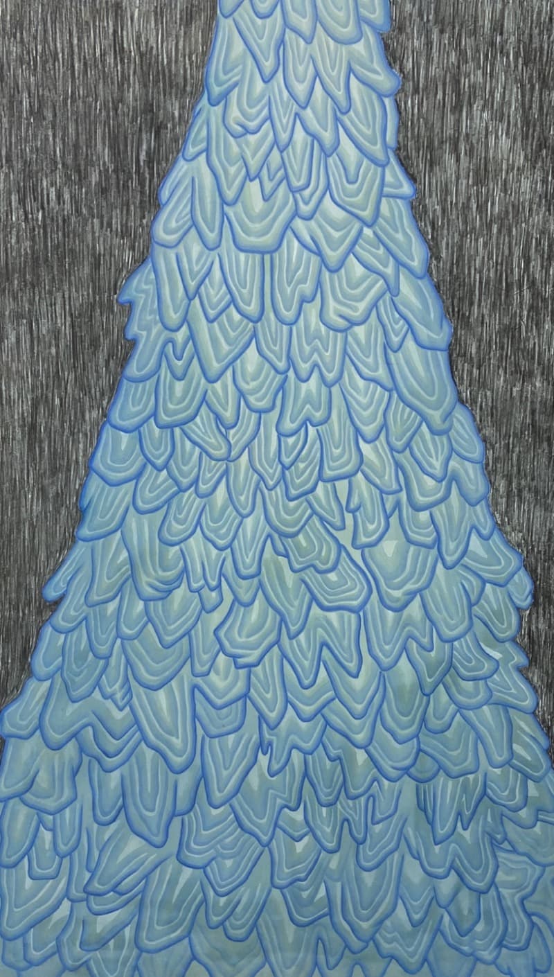 Puke · 장지에 혼합매체 · 162.2x97.0xm · 2021 (이미지 제공 = 갤러리 너트)