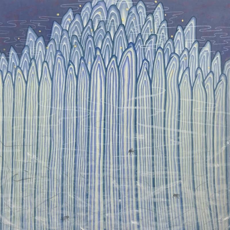 고고하다 · 장지에 채색 · 90x90cm · 2021 (이미지 제공 = 갤러리 너트)