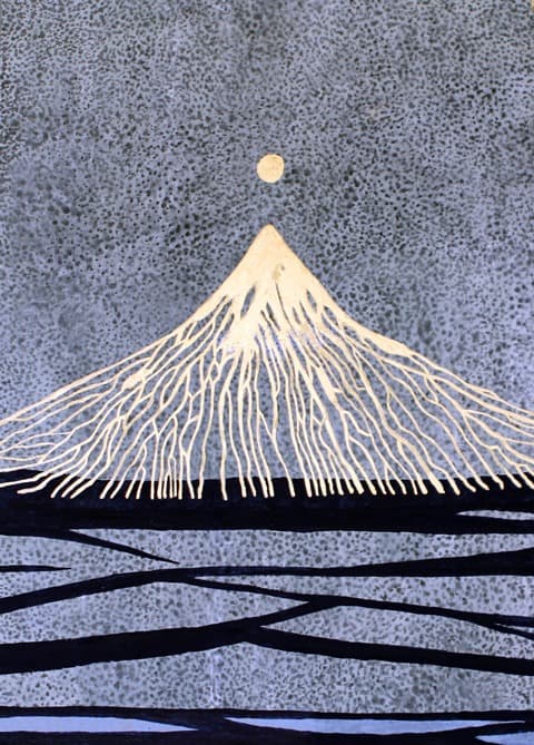 희망1 · 장지에 먹, 금분, 채색 · 91 x 73cm · (출처= 갤러리이즈)