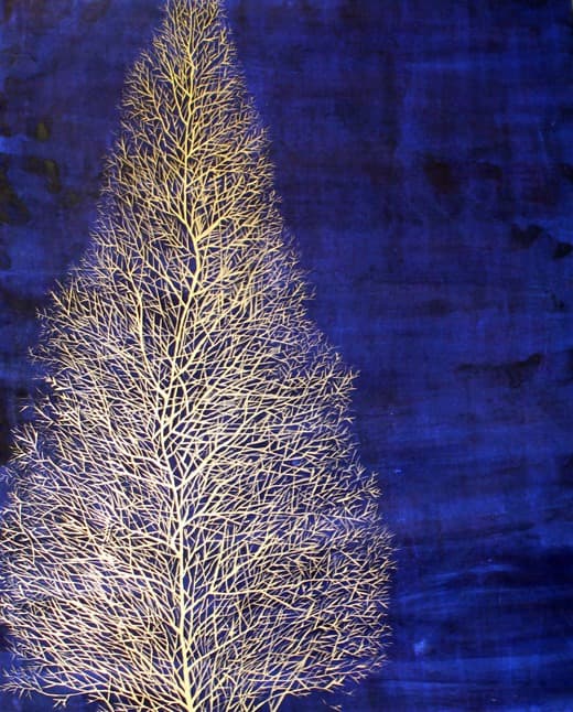환희1 · 장지에 금분, 채색 · 91 x 73cm · (출처= 갤러리이즈)