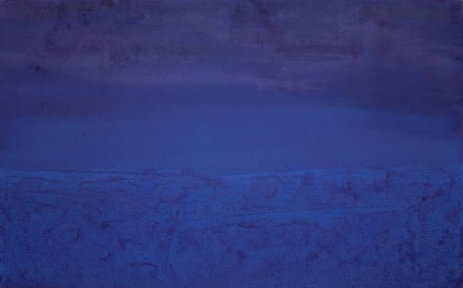새벽의 겹-no.11 · 장지 위에 분채, 석채 · 37 x 60.5cm · 2021 (출처= 모리스갤러리)